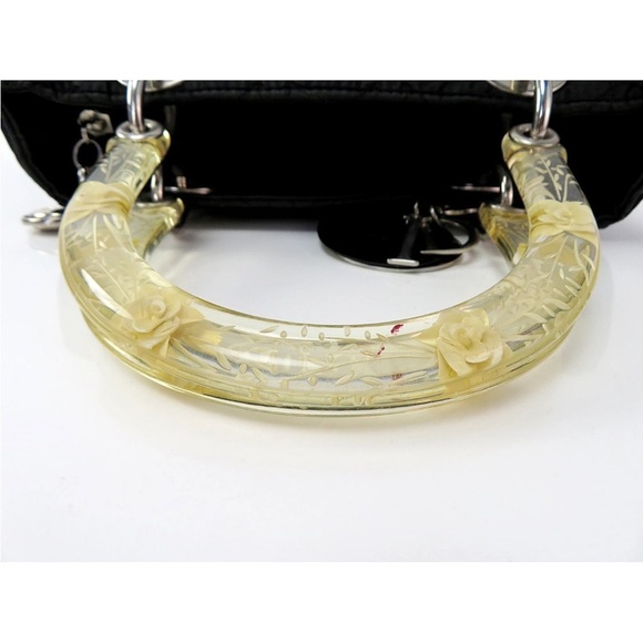 Dior Black Quilted Tote with Silver Accents - Picture 8 of 14